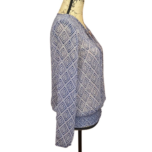 Forever 21 Sheer Abstract Print Boho Blouse Size S - Picture 2 of 7